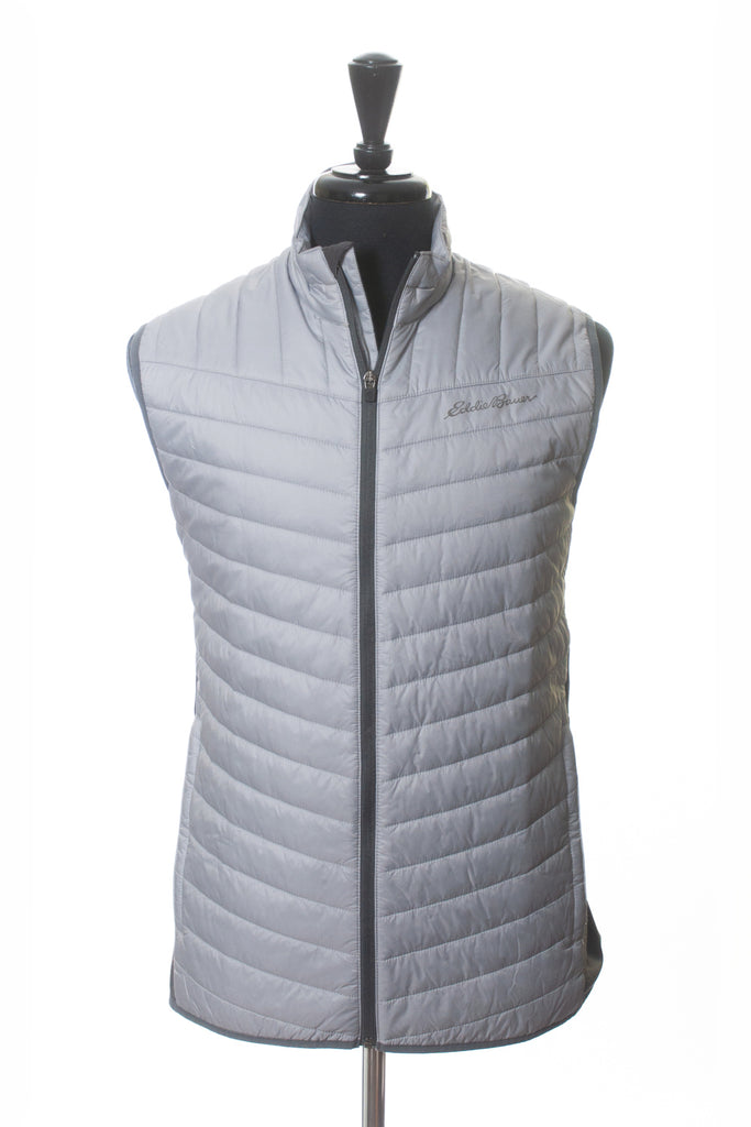 Eddie Bauer Light Grey FreeHeat Primaloft Vest Luxmrkt.com