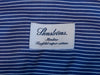 Stenstroms Slate Blue on White Striped Slimline Shirt