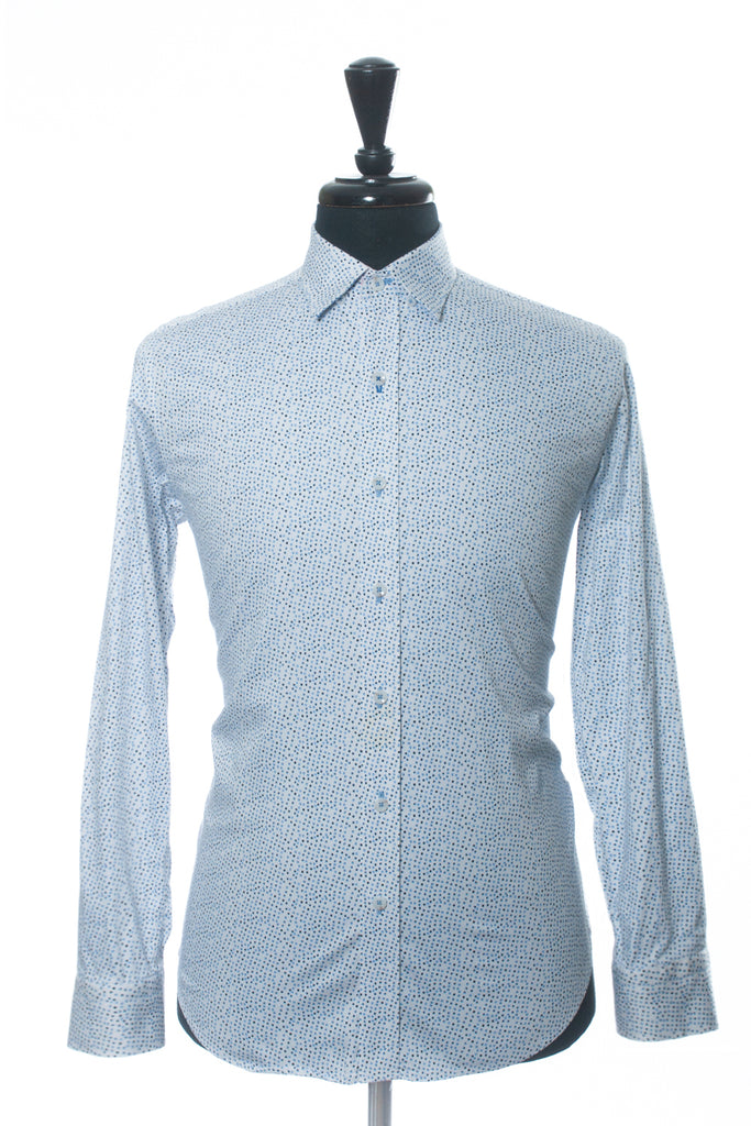 Robert Graham Modern Americana Dotted White Tailored Fit Shirt