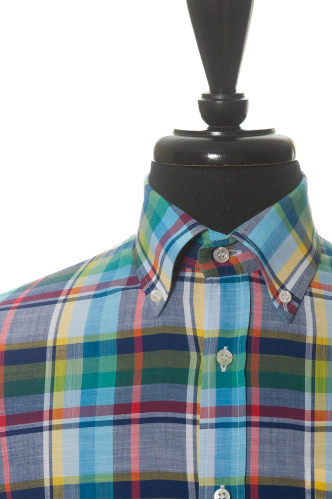 Paul & Shark Multi Check Summer Weight Cotton Shirt