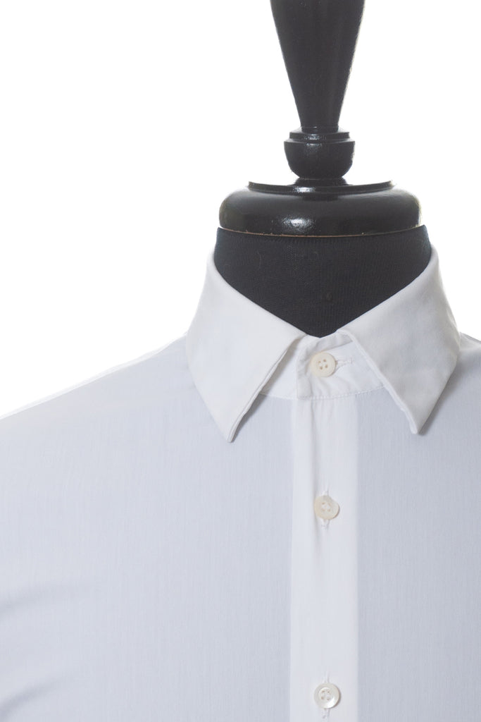 Prada White Stretch Cotton Dress Shirt