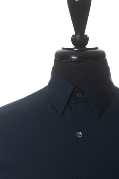 Theory Navy Black Sylvain Wealth Dress Shirt