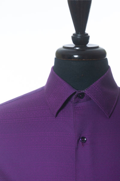 Robert Graham Purple Twill Dress Shirt