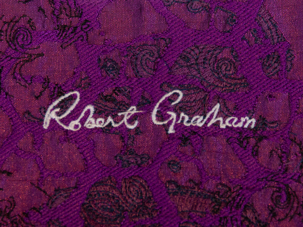 Robert Graham Purple Twill Dress Shirt