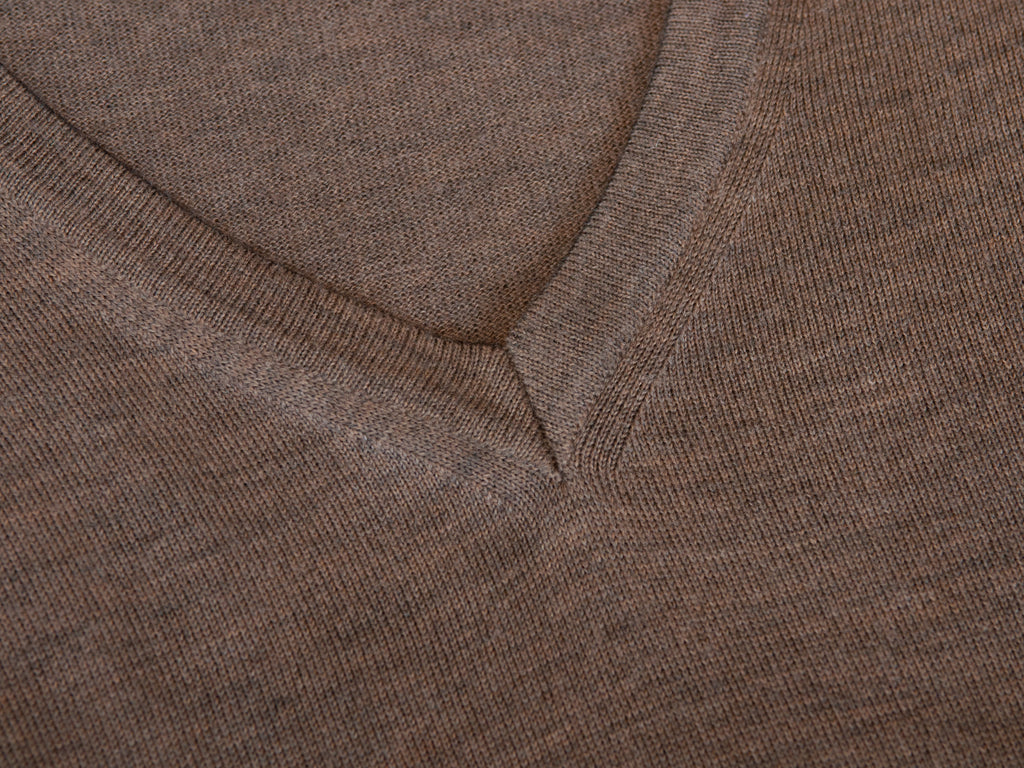 Hugo Boss Brown Wool Albin Sweater