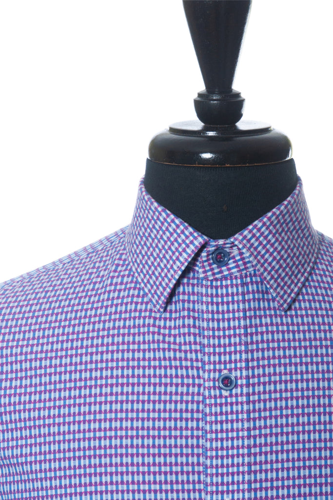 Robert Graham Purple Geo Patterned Classic Fit Shirt