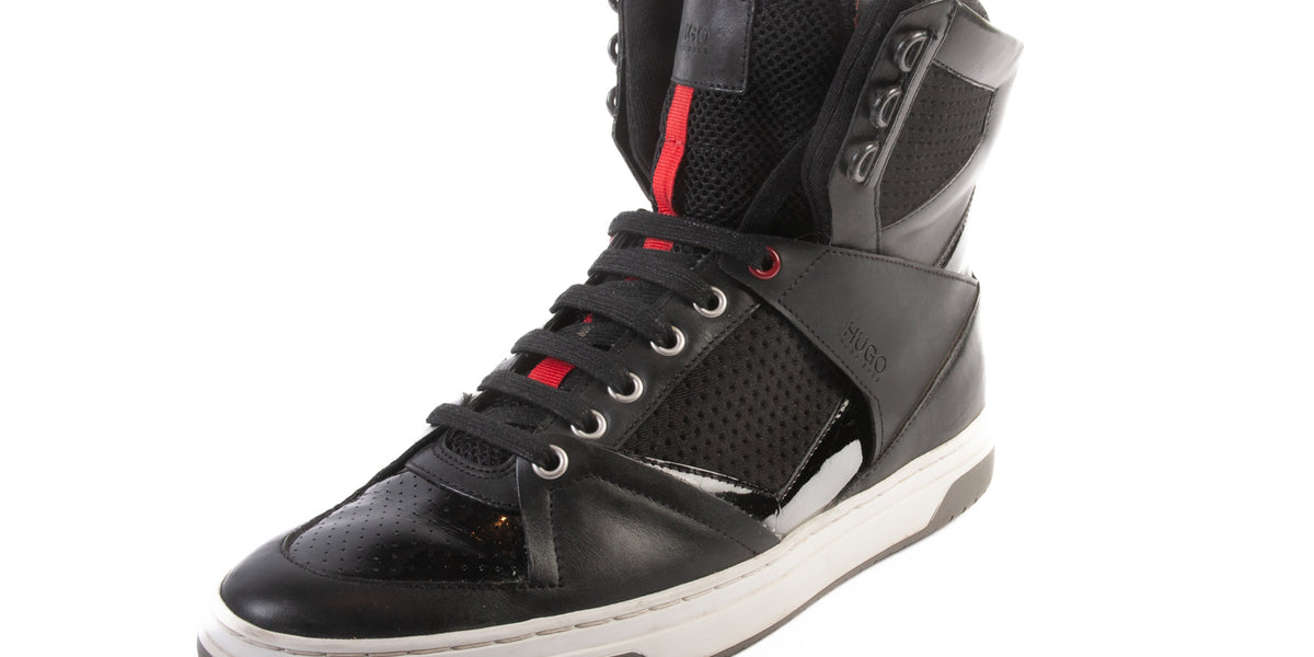 Hugo boss high top shoes hotsell