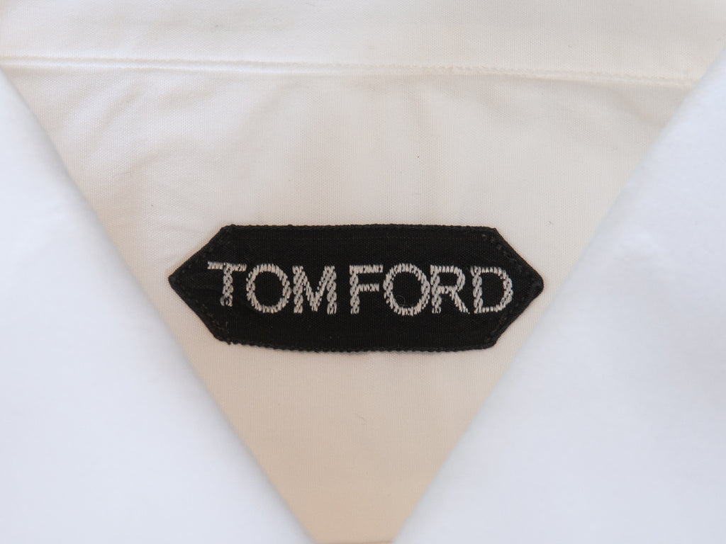 Tom Ford White Cotton Dress Shirt