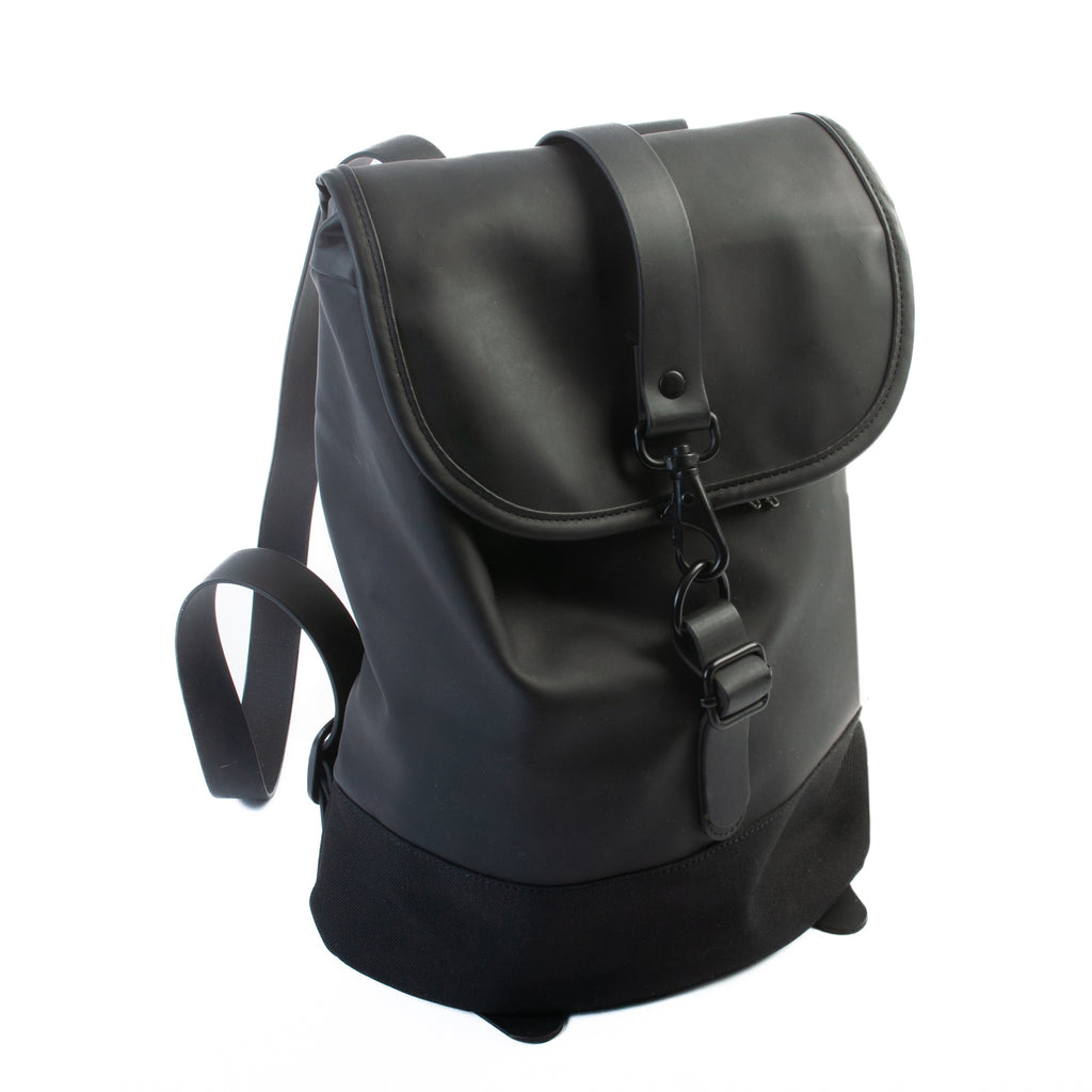 Rains Black Small Backpack