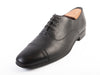 Salvatore Ferragamo Remigio Black Pebble Calf Leather Cap Toe Oxfords