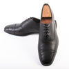 Salvatore Ferragamo Remigio Black Pebble Calf Leather Cap Toe Oxfords