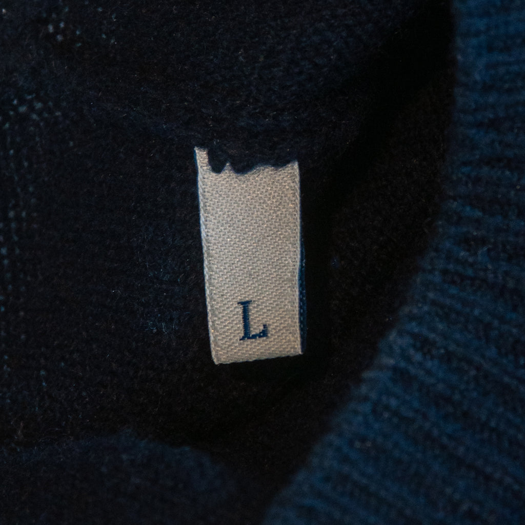 Moncler Navy Blue Cashmere Crew Neck Sweater