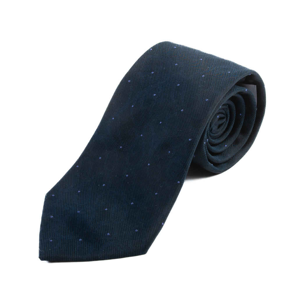 Armani Collezioni Lilac on Navy Blue Polka Dot Tie