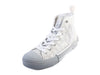 Dior White Oblique Canvas High Top Sneaker