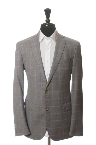 Hugo Boss Lilac on Grey Check Ried Blazer