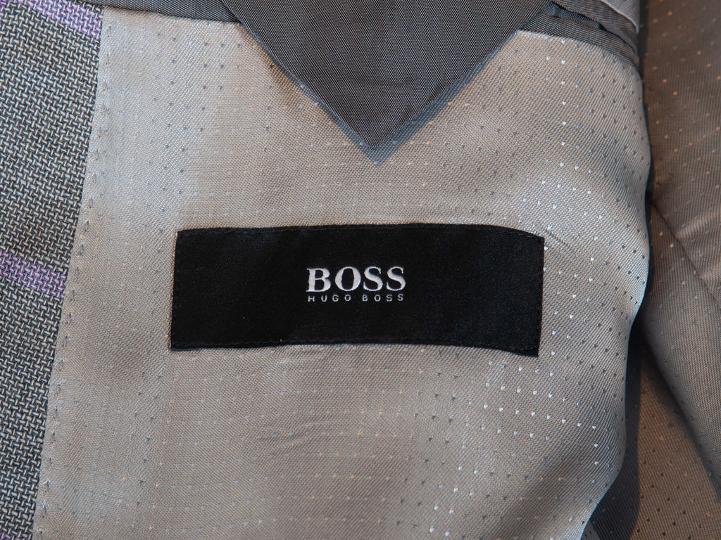 Hugo Boss Lilac on Grey Check Ried Blazer