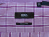 Hugo Boss Purple Check Regular Fit Geraldo Dress Shirt