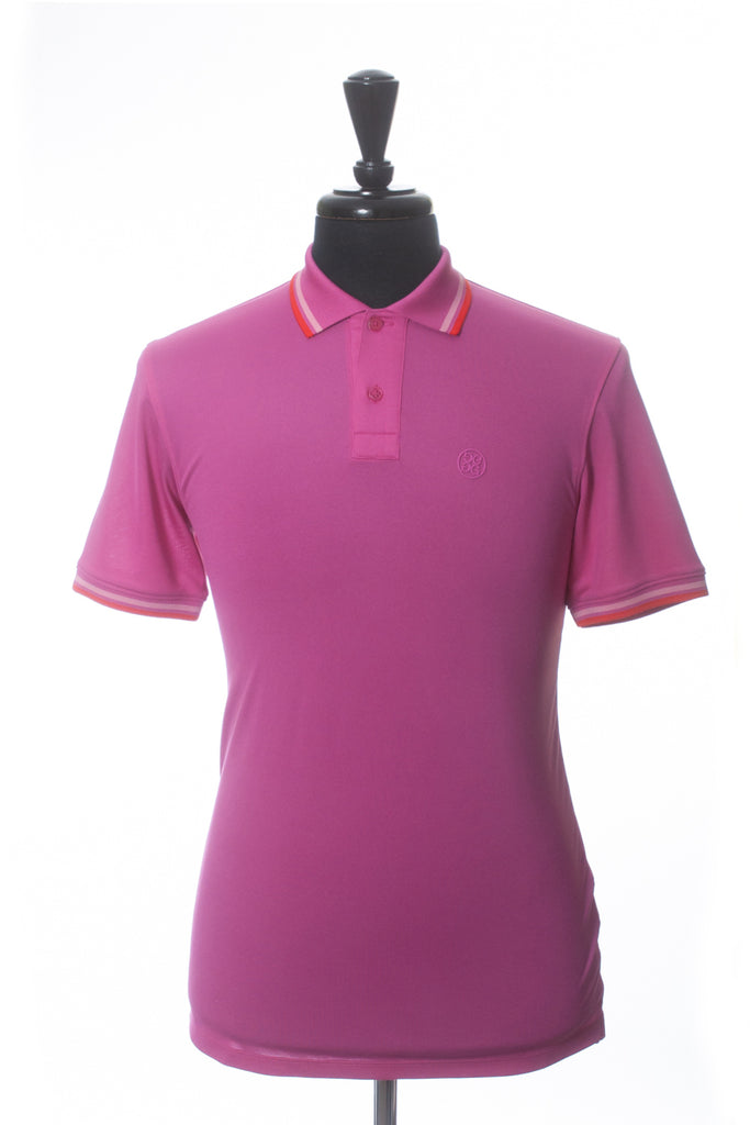 G-Fore Fuchsia Tipped Polo Shirt