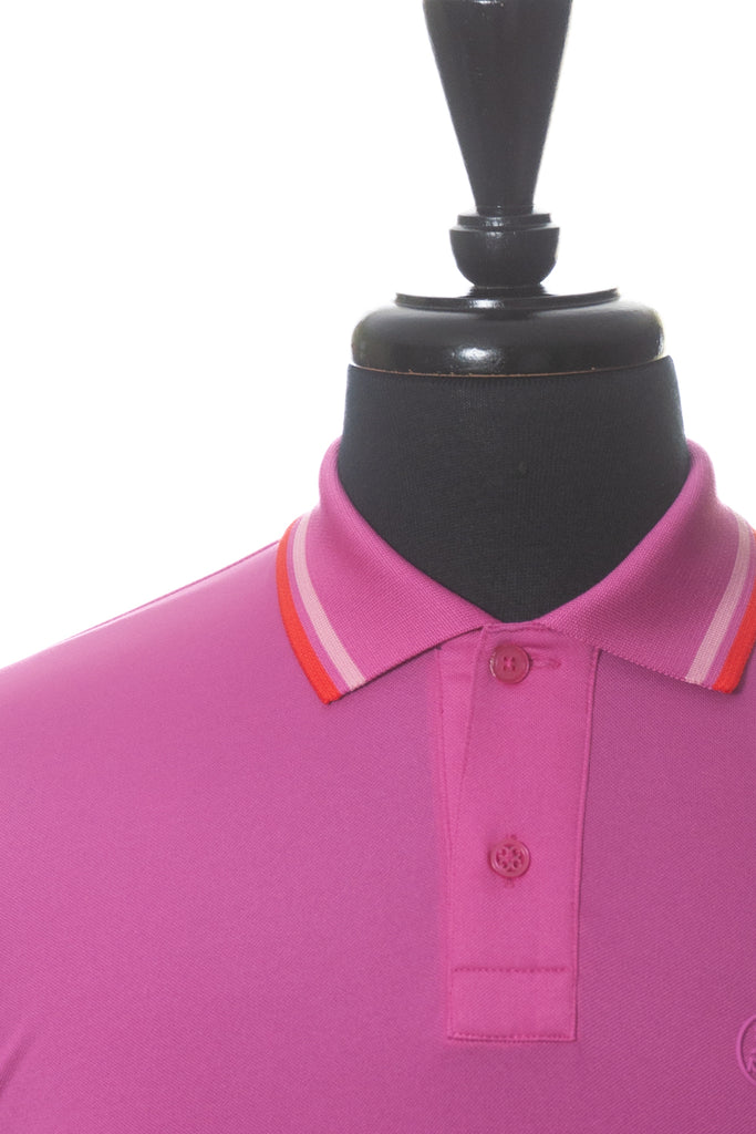 G-Fore Fuchsia Tipped Polo Shirt