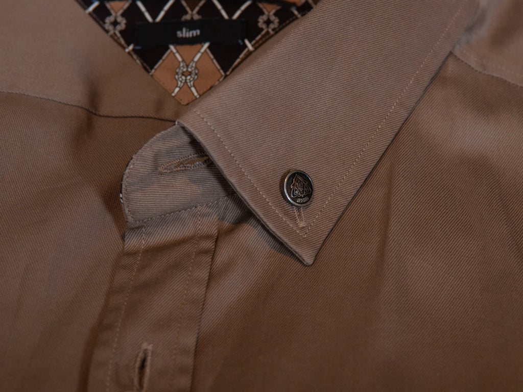 Gucci Brown Slim Fit Shirt