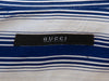 Gucci Navy Blue Bar Code Striped Shirt