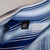 Gucci Navy Blue Bar Code Striped Shirt