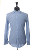 Gucci Blue Check Fitted French Cuff Shirt