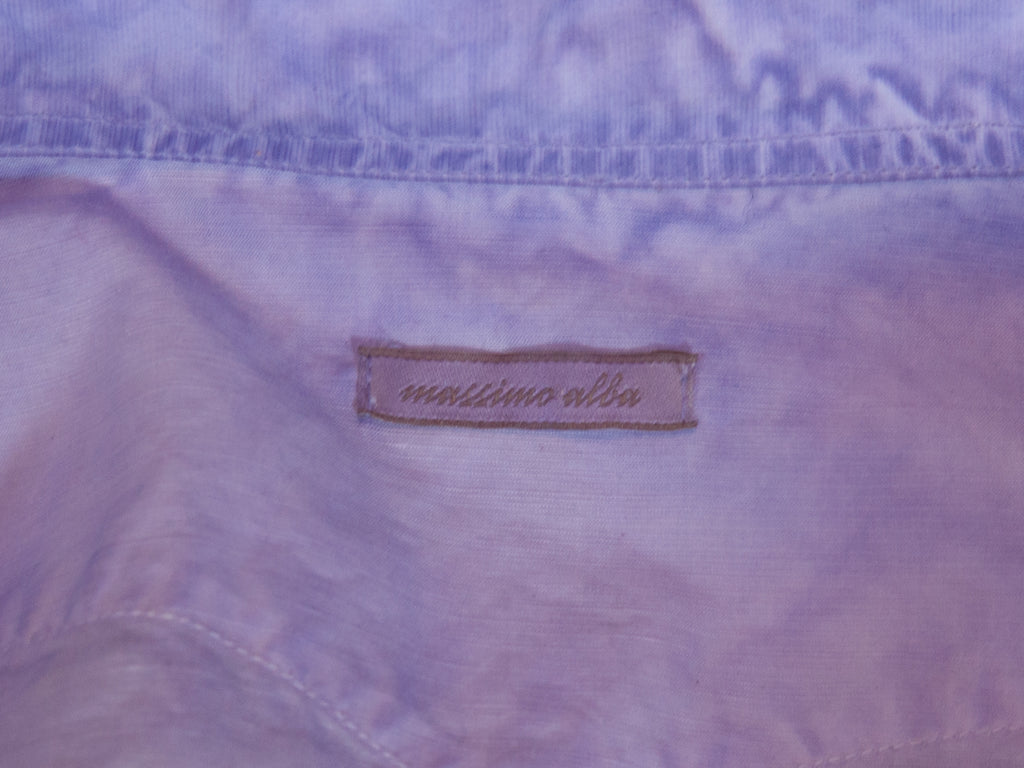 Massimo Alba Purple Dip Dyed Shirt