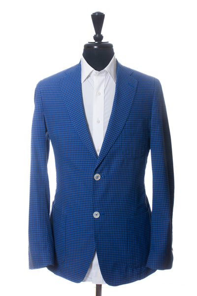 Sand Blue Kitchen Check Seronl Blazer