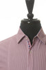 Hugo Boss Red Striped Slim Fit Marco Short Sleeve Shirt