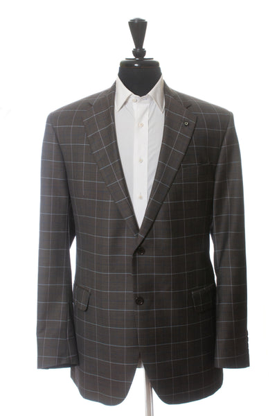 Coppley Dark Grey Check Biella Blazer