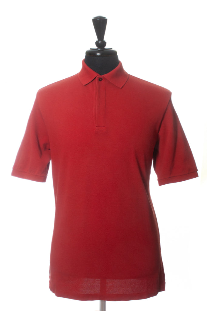 Loro Piana Rust Orange Polo Shirt