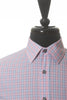 Paul Smith Blue and Pink Check Classic Fit Shirt