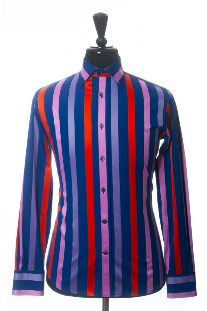 Duchamp Multi Striped Slim Fit Dress Shirt