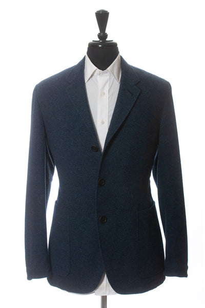 Canali 1934 Dark Blue Flannel Blazer