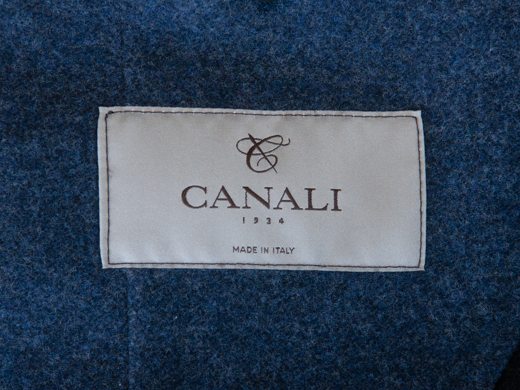 Canali 1934 Dark Blue Flannel Blazer