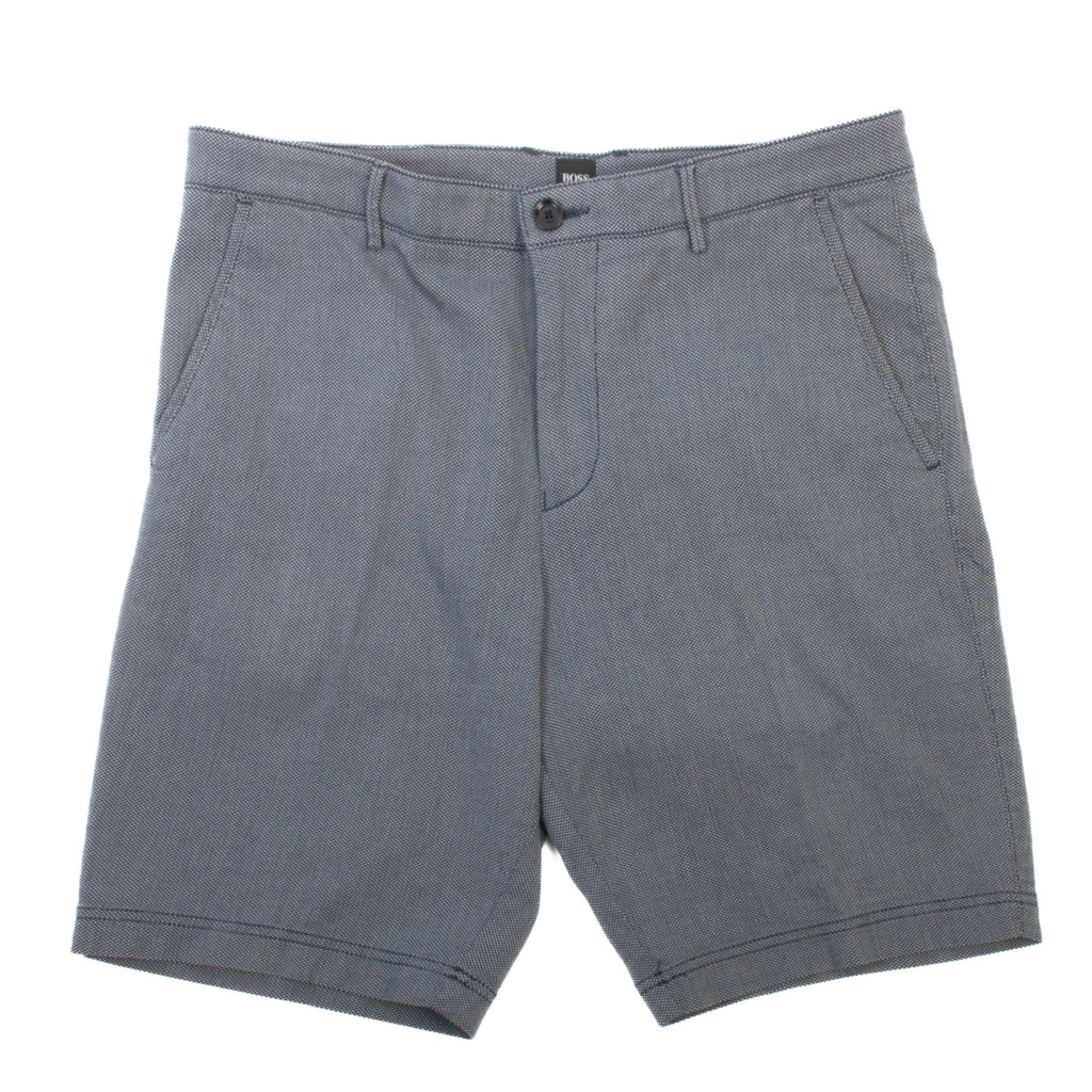 Hugo Boss Slate Blue Stretch Cotton Crigen Shorts