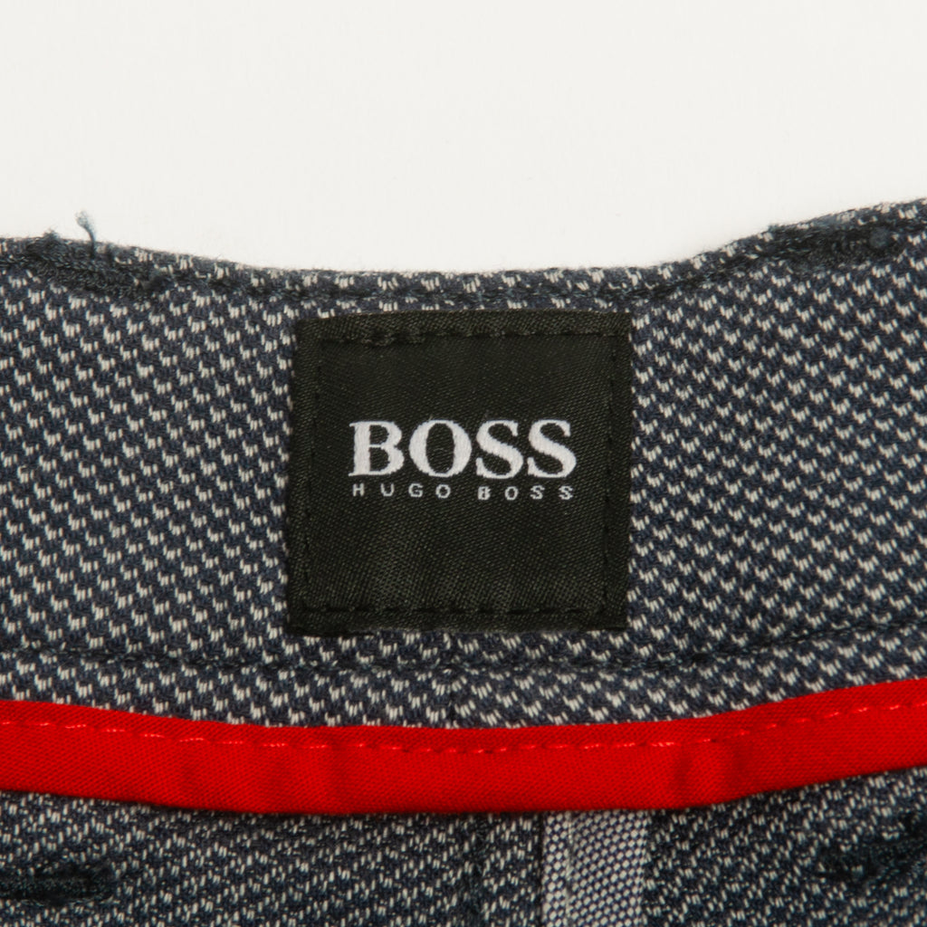 Hugo Boss Slate Blue Stretch Cotton Crigen Shorts