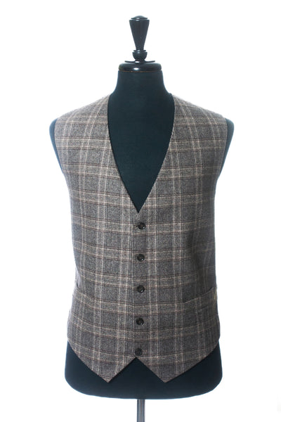 Empire 1917 Brown on Grey Check Vest