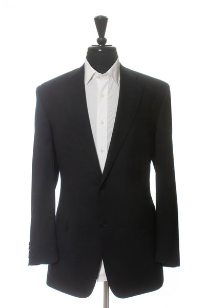 Canali 1934 Black Wool Twill Blazer