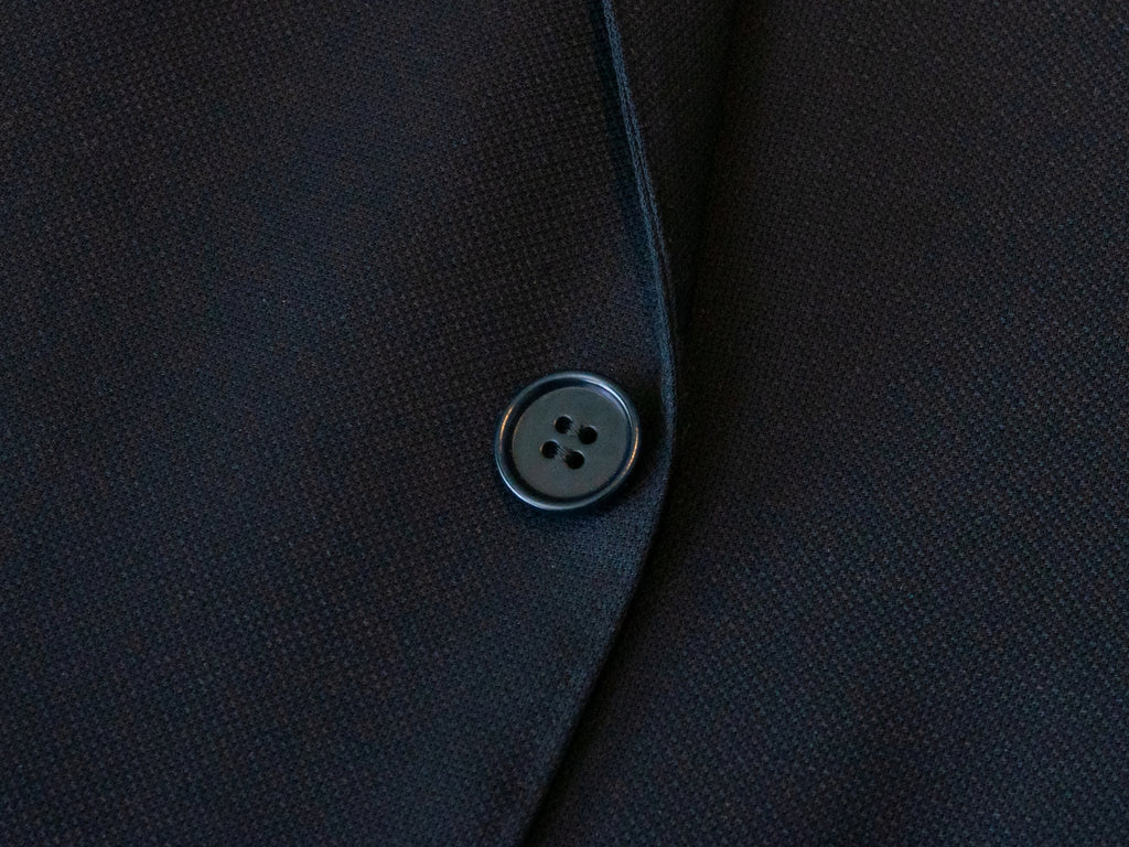 Canali 1934 Black Wool Twill Blazer