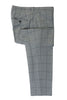 Etro Slate Grey Windowpane Check Cotton Trousers