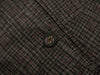 Etro Burgundy and Black on Grey Check Stretch Cotton Trousers