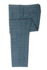 Etro Blue Check Linen Wool Trousers