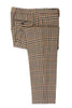 Etro Brown Houndstooth Silk Linen Trousers