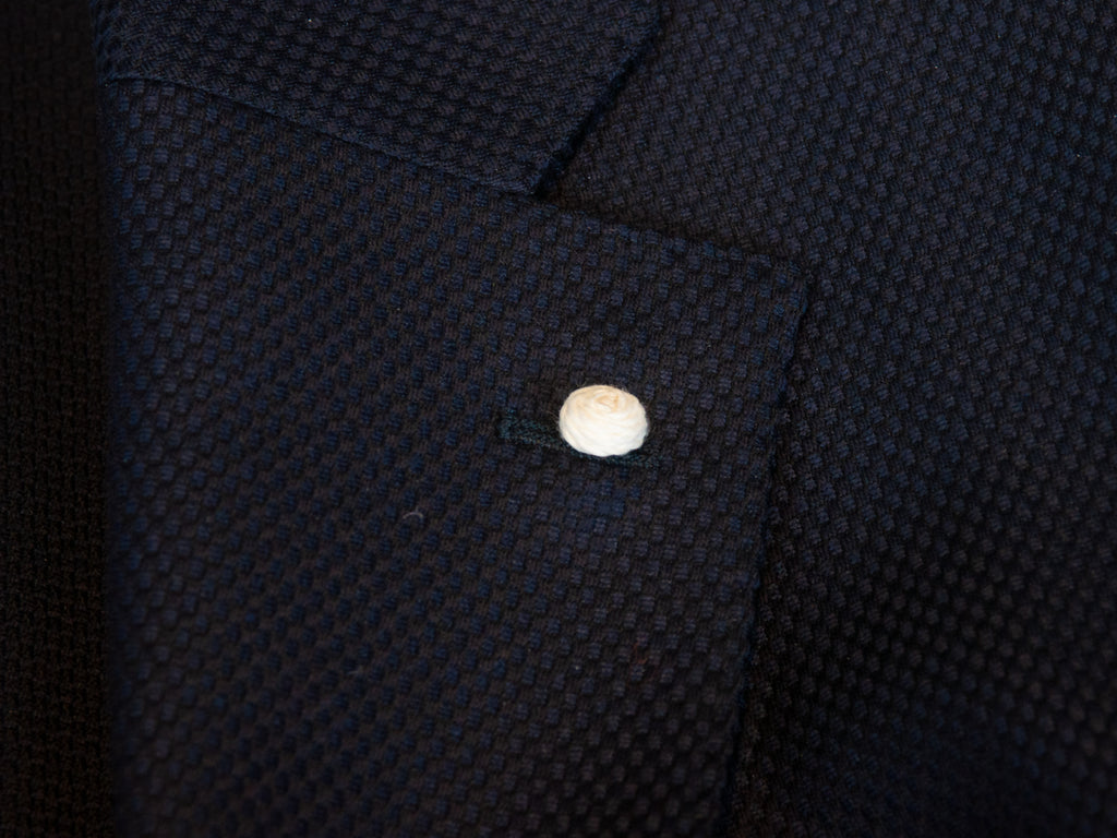 Luigi Bianchi Dark Blue Cashmere Blend Blazer