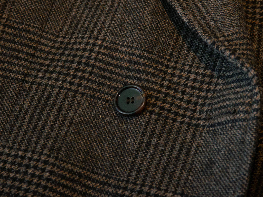 Hugo Boss Grey Check Darvin Double-Breasted Coat