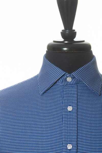 Thomas Pink Prestige White on Blue Twill French Cuff Shirt