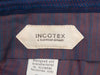 Incotex Dark Blue Check Matty Regular Fit Trousers