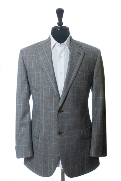 Giudice Grey Check Parma 2 Button Oliver Blazer